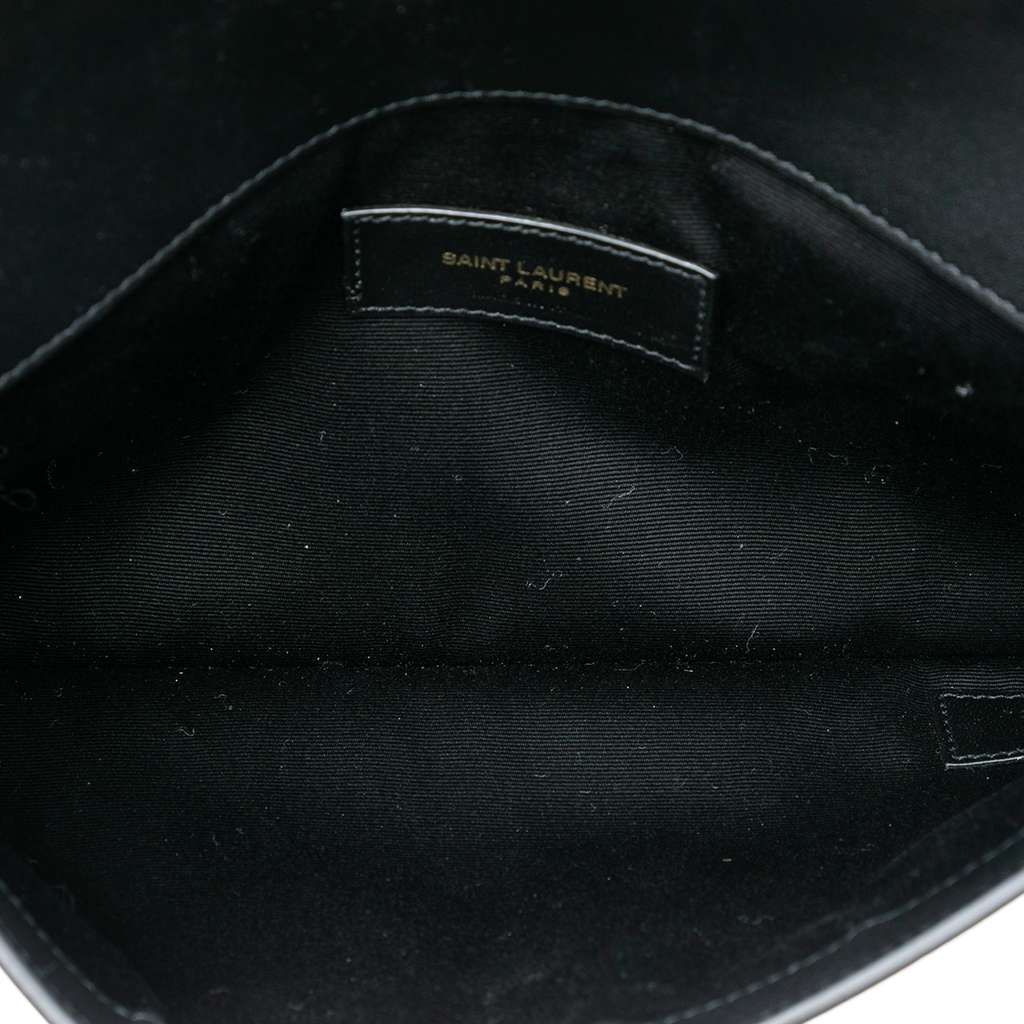 Saint Laurent Canvas Striped Uptown Pouch - 4