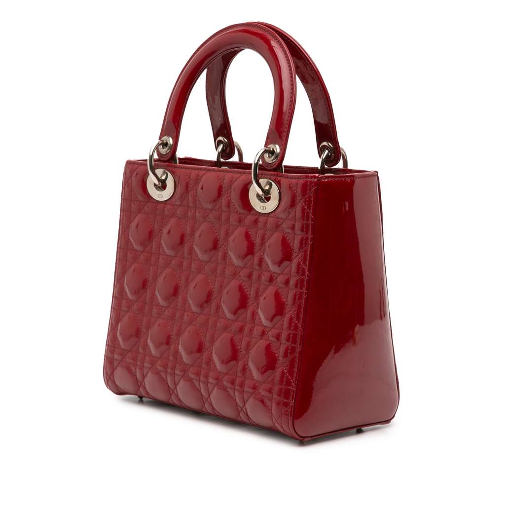 Dior Medium Patent Cannage Lady Dior - 2