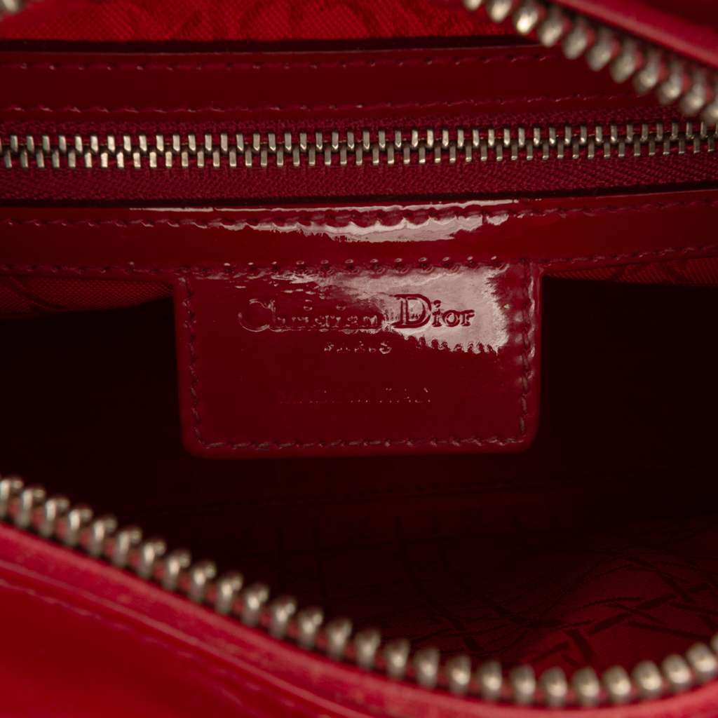 Dior Medium Patent Cannage Lady Dior - 5