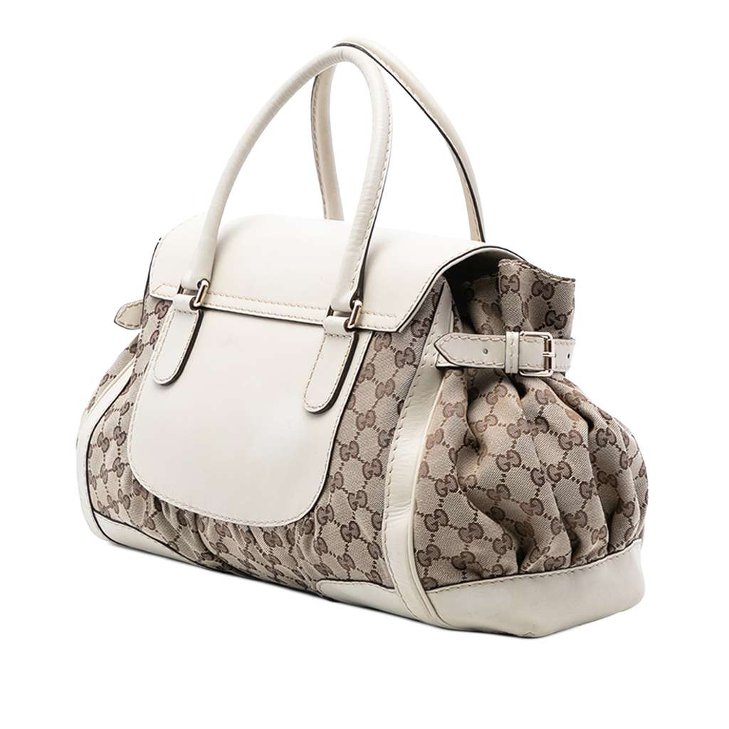 Gucci GG Canvas and Leather Dialux Queen Tote - 2