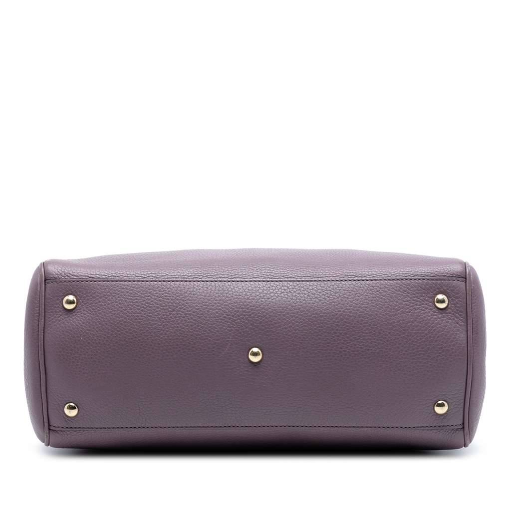 Gucci Medium Calfskin Bamboo Shopper Satchel - 3