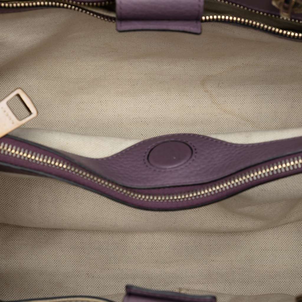 Gucci Medium Calfskin Bamboo Shopper Satchel - 4