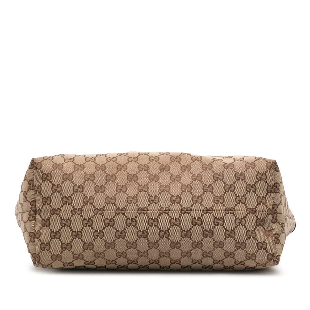 Gucci Medium GG Canvas Bamboo Tassel Tote - 3