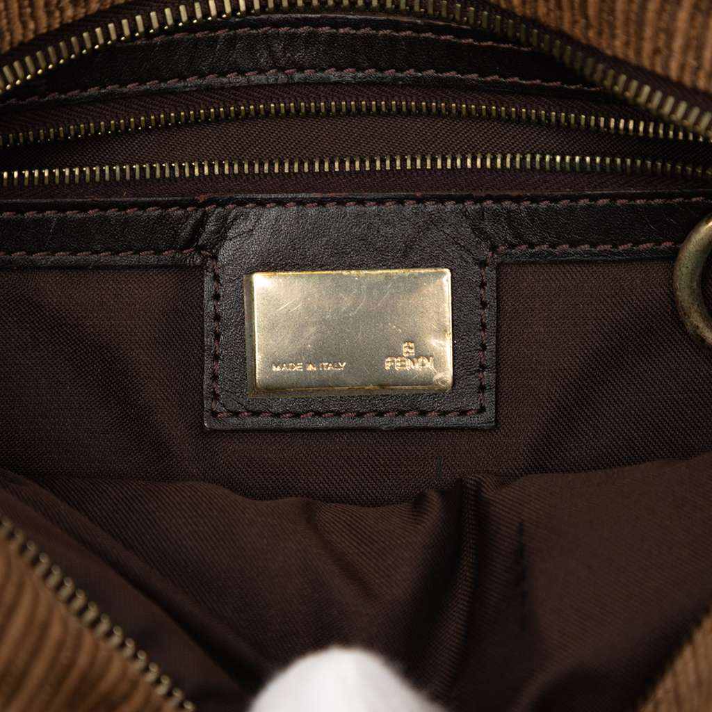 Fendi Zucca Zebra Print Canvas Handbag - 5