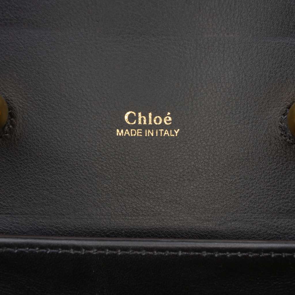 Chloé Croc Embossed Leather Aby Lock Satchel - 5