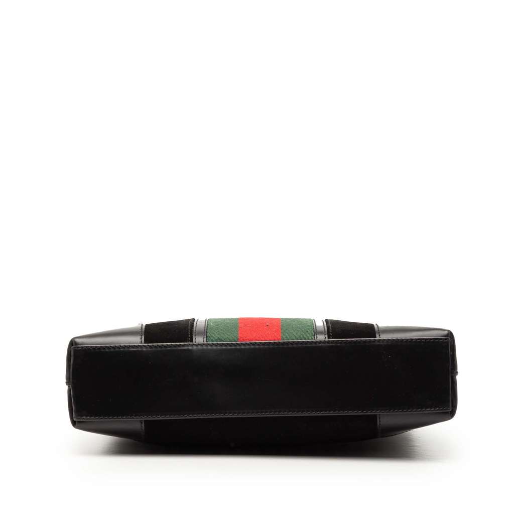 Gucci Suede Web Shoulder Bag - 3