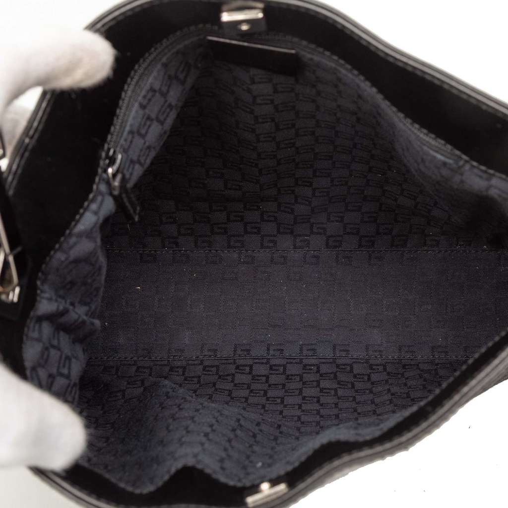 Gucci Suede Web Shoulder Bag - 4