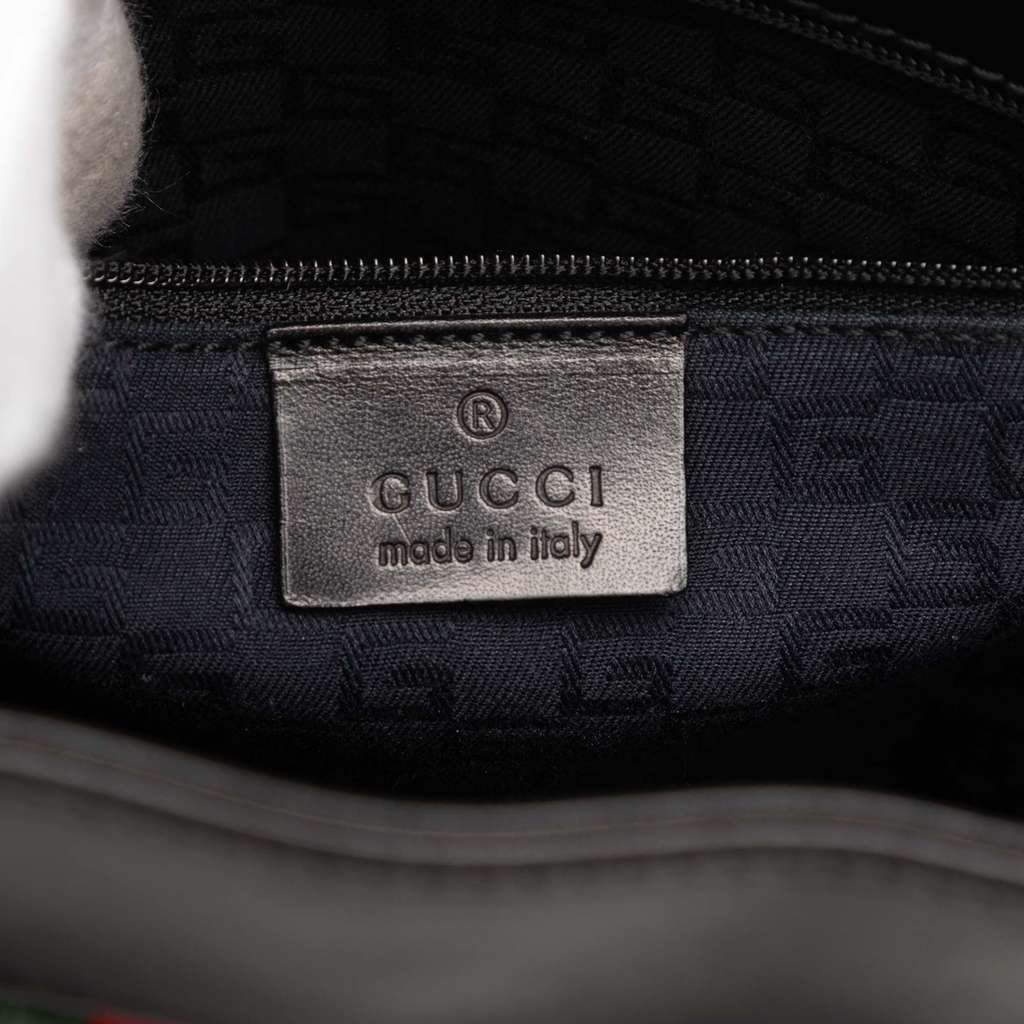 Gucci Suede Web Shoulder Bag - 5