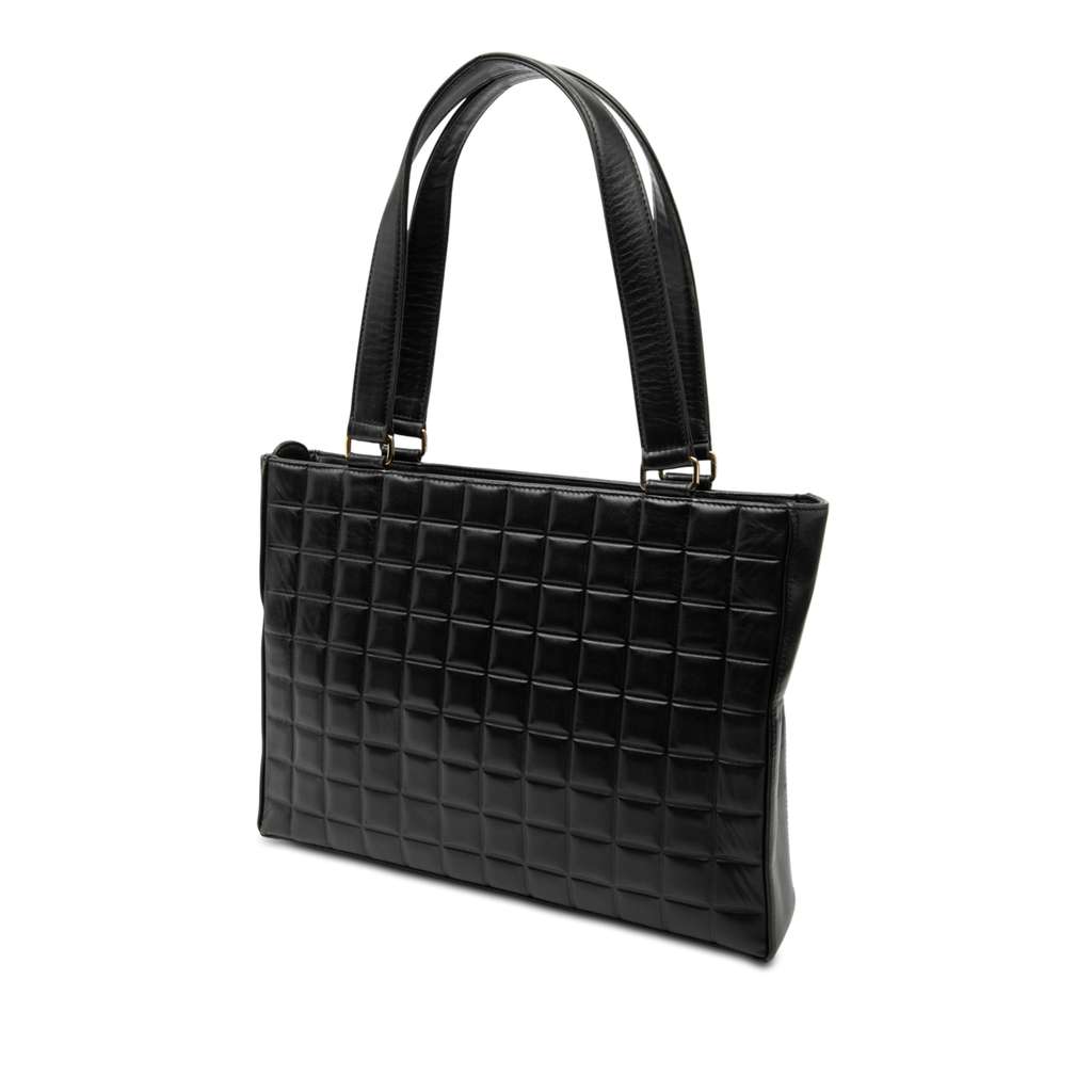 Chanel CC Chocolate Bar Lambskin Tote - 2