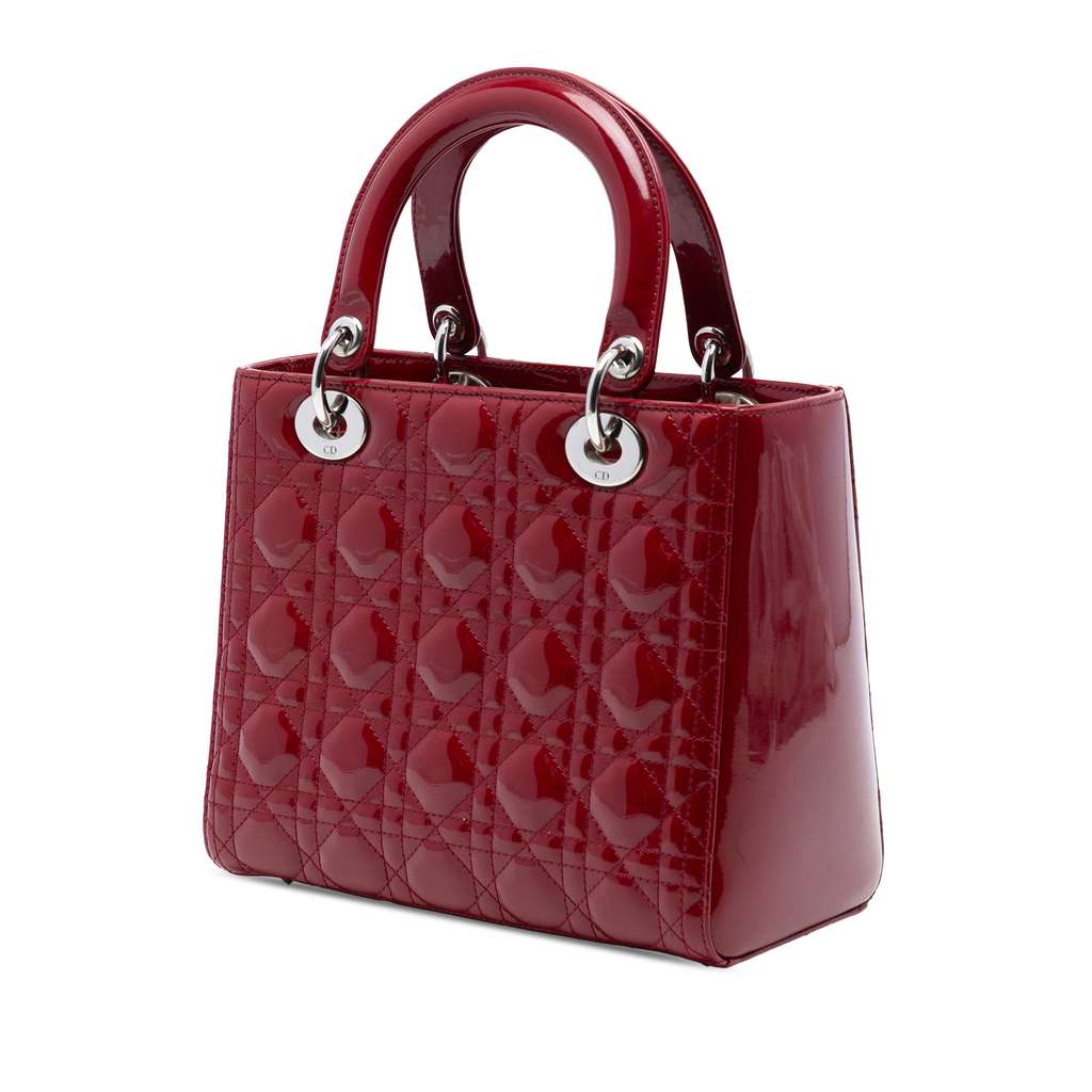 Dior Medium Patent Cannage Lady Dior - 2