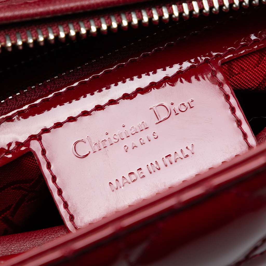 Dior Medium Patent Cannage Lady Dior - 5