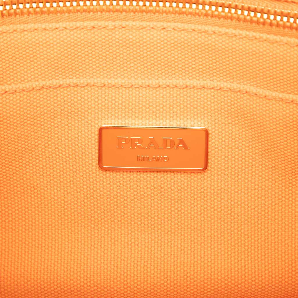 Prada Small Canvas Canapa Logo Satchel - 5