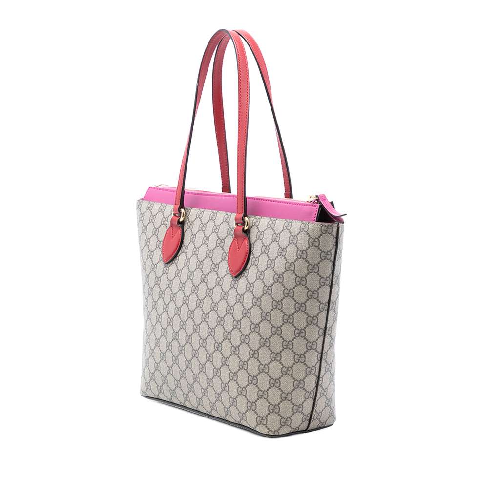 Gucci Medium GG Supreme Linea A Zip Tote - 2