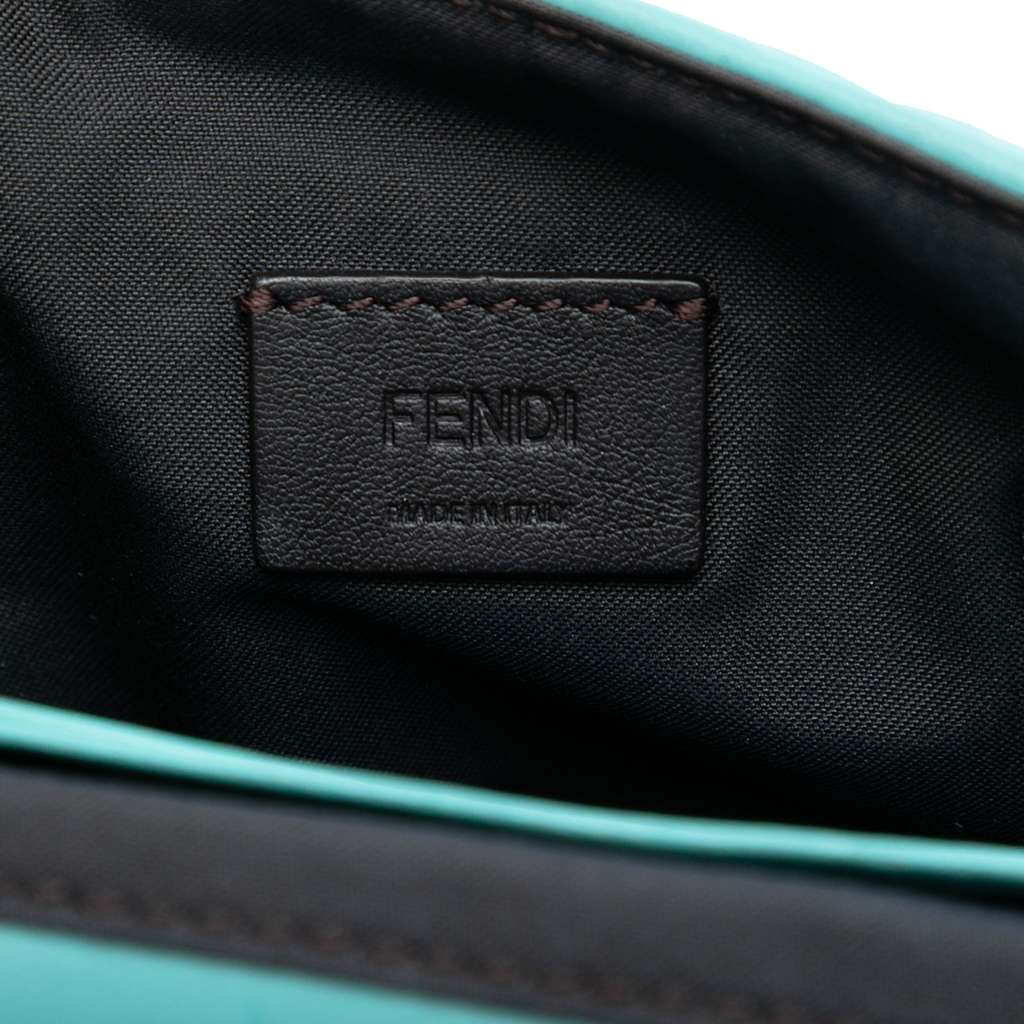 Fendi Mini Zucca Embossed Leather Baguette Satchel - 5