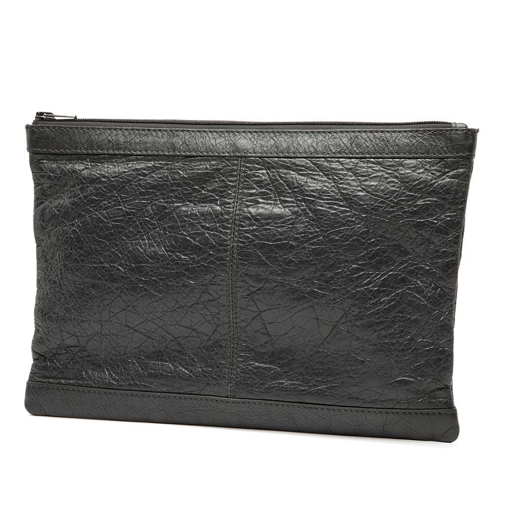 Balenciaga Lambskin Motocross Classic Clip M Clutch - 2