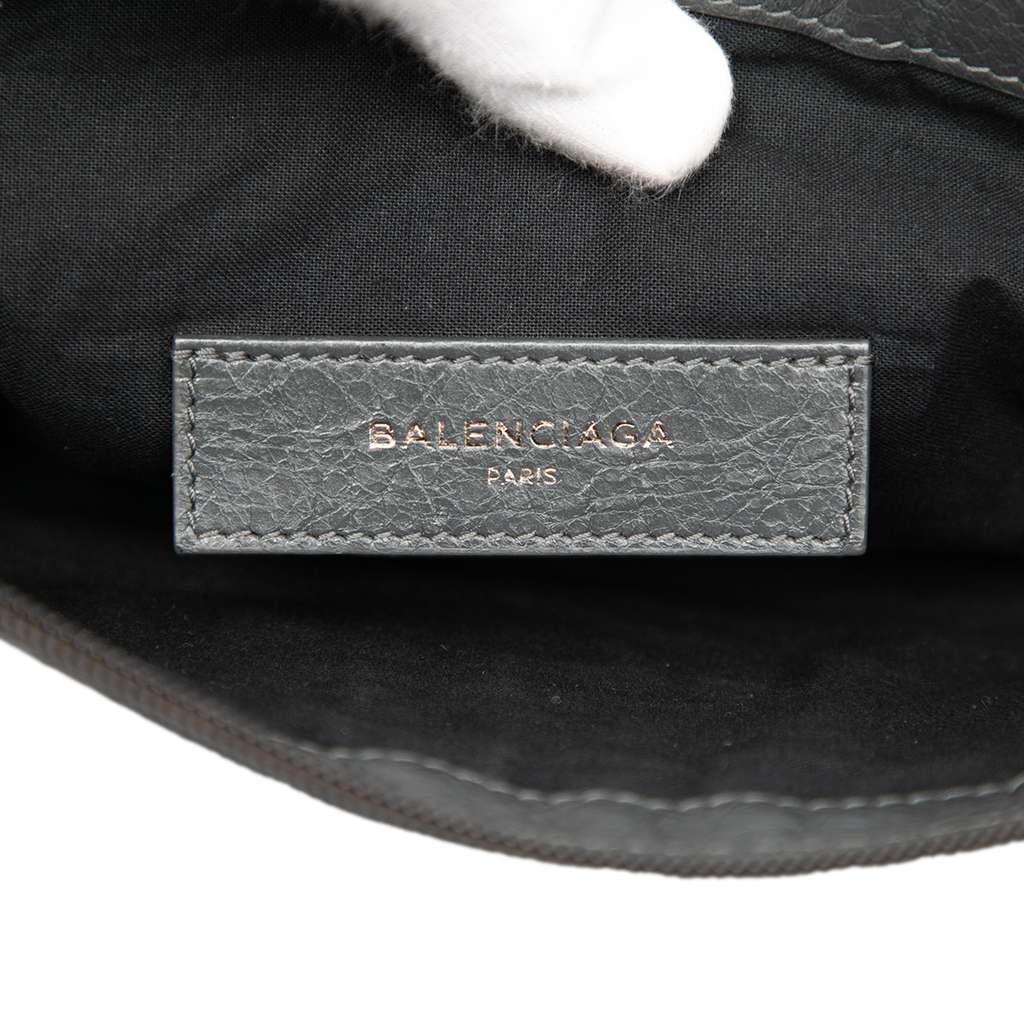 Balenciaga Lambskin Motocross Classic Clip M Clutch - 5