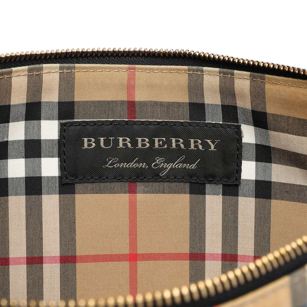 Burberry House Check Coated Canvas Clutch - 5