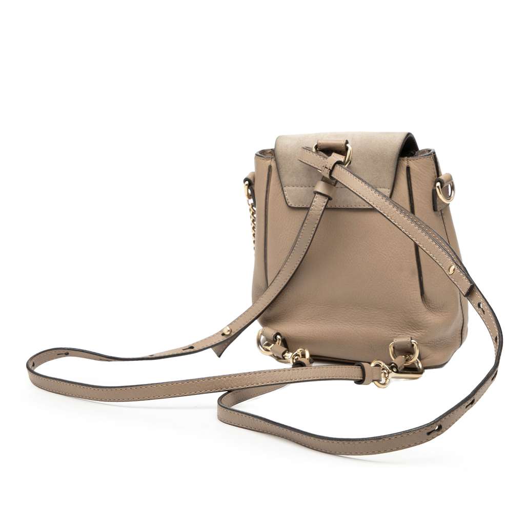 Chloé Mini Calfskin and Suede Faye Backpack - 2