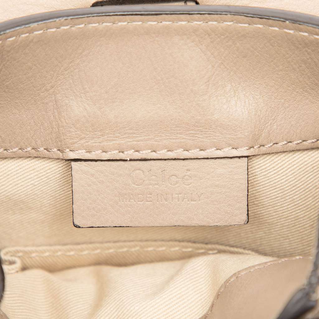 Chloé Mini Calfskin and Suede Faye Backpack - 5