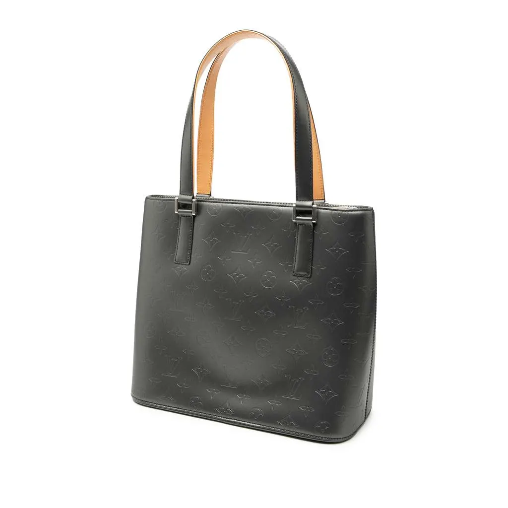 Louis Vuitton Monogram Mat Stockton Grey Leather Very good - Back View
