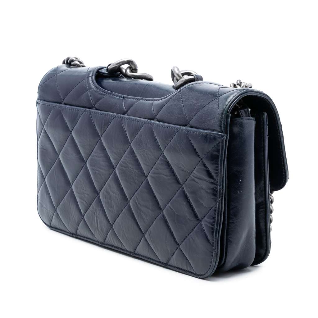 Chanel Medium Quilted Glazed Calfskin Perfect Edge Flap - 2