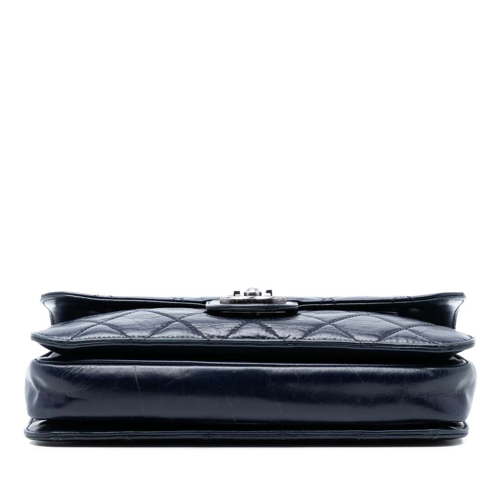 Chanel Medium Quilted Glazed Calfskin Perfect Edge Flap - 3