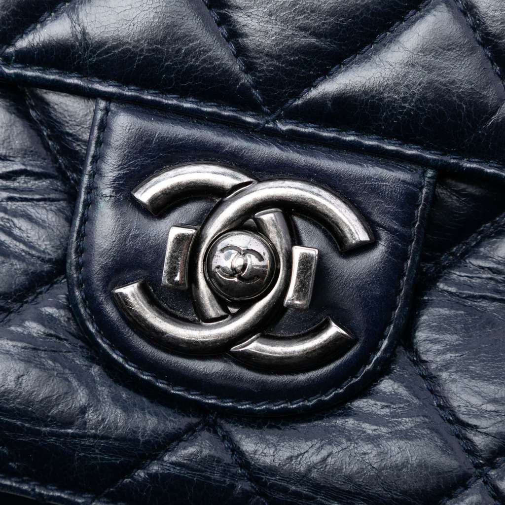 Chanel Medium Quilted Glazed Calfskin Perfect Edge Flap - 5
