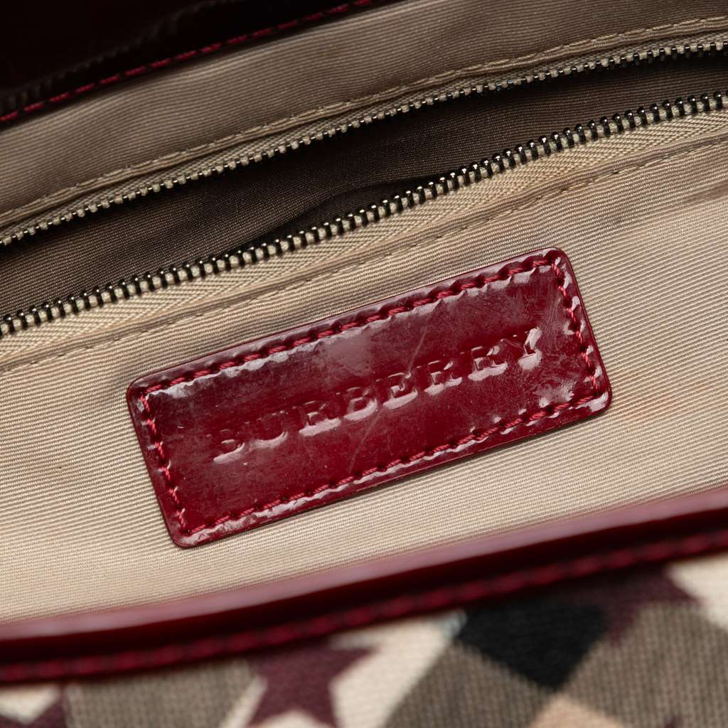 Burberry Medium Supernova Check Coated Canvas Star Nickie Tote - 5