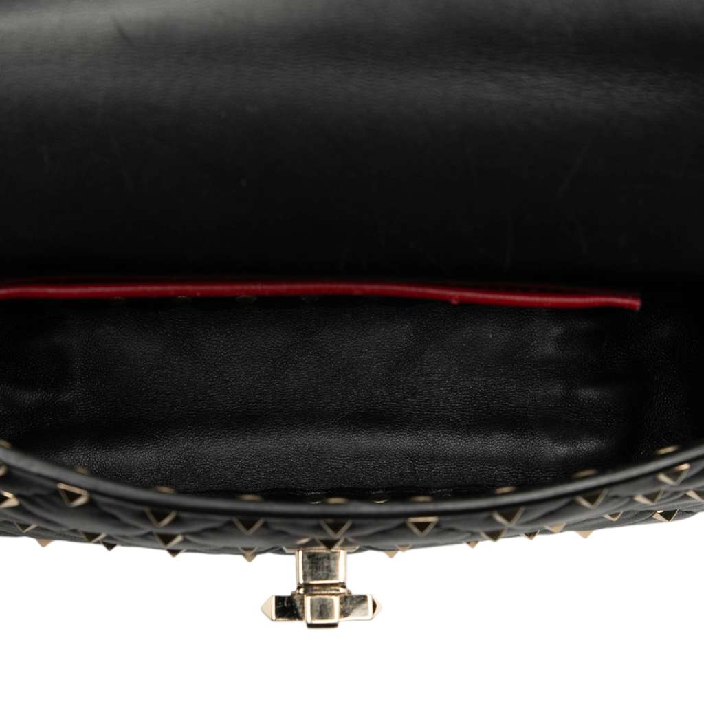 Valentino Small Nappa Rockstud Spike Satchel - 4