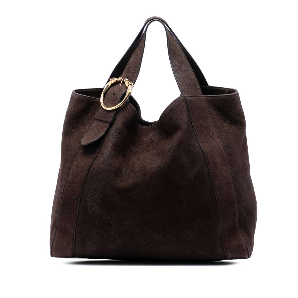 Gucci Large Nubuck Ribot Horse Head Tote