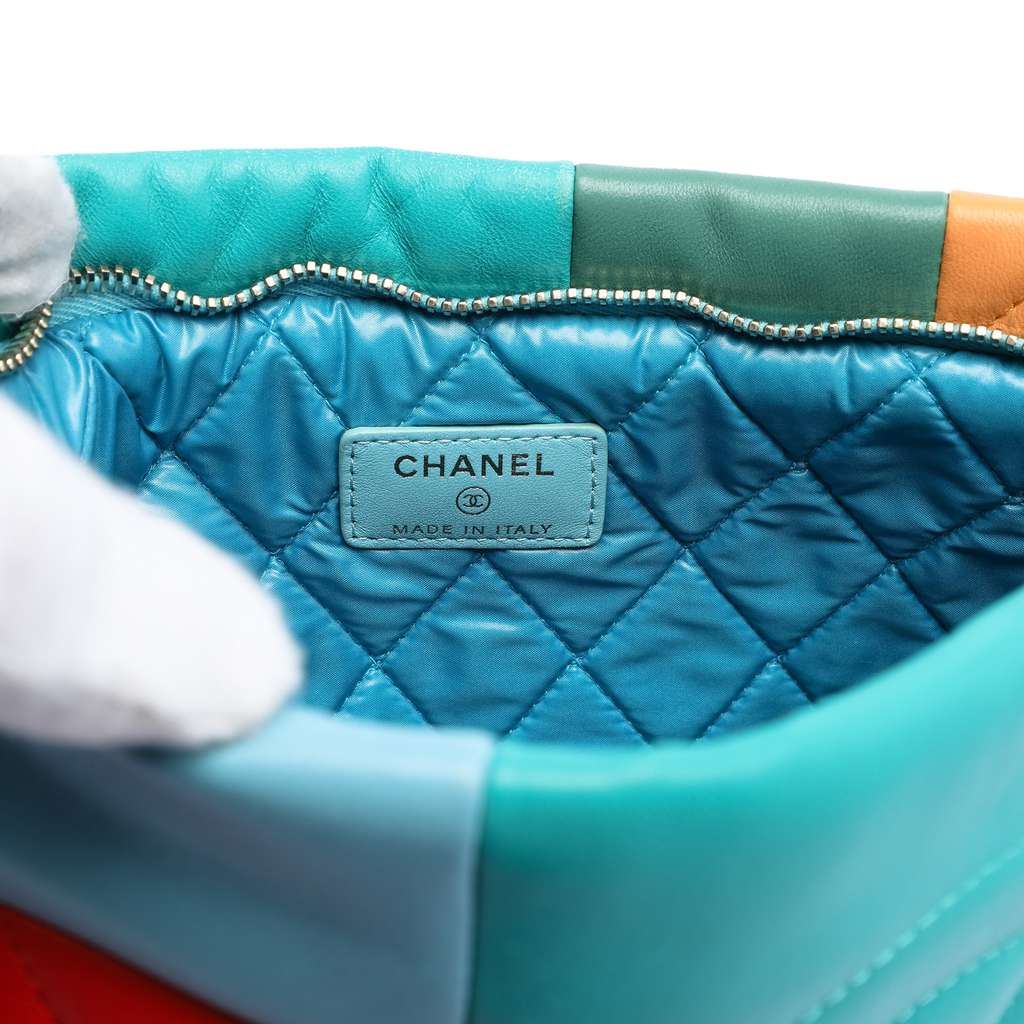 Chanel Medium Lambskin Colorblock Patchwork O Case - 5