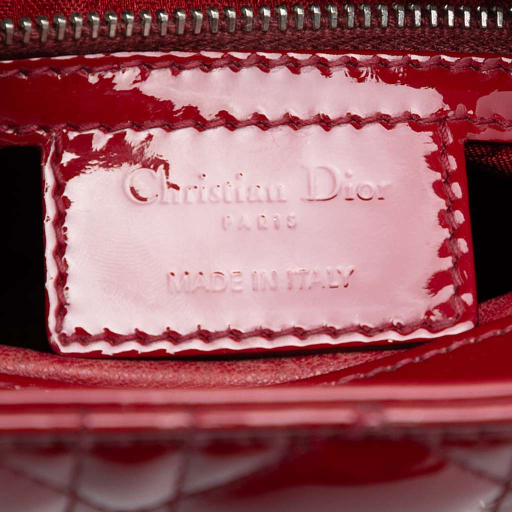 Dior Medium Patent Cannage Lady Dior - 5