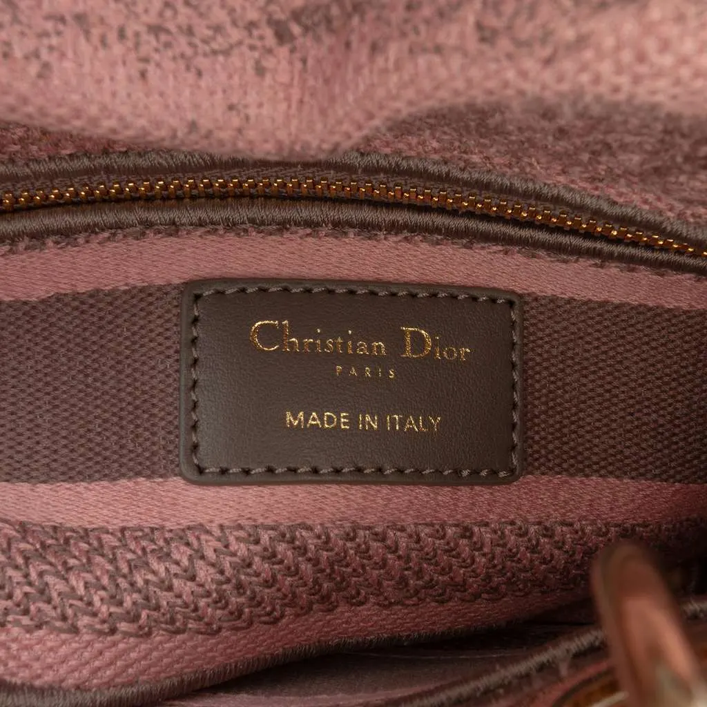 Dior Mini Embroidered Canvas Toile De Jouy Lady D Lite Pink Canvas Very good - Box View