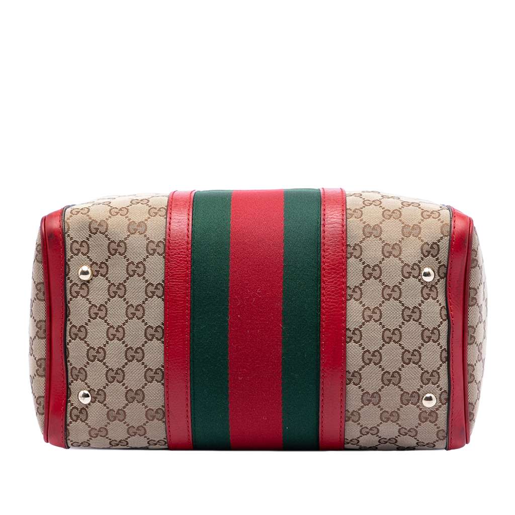 Gucci Medium GG Canvas Web Joy Boston Bag - 3