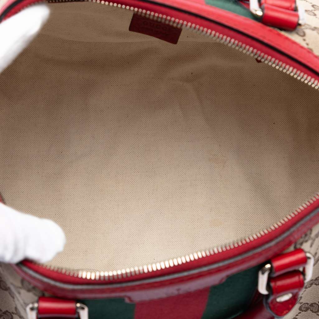 Gucci Medium GG Canvas Web Joy Boston Bag - 4