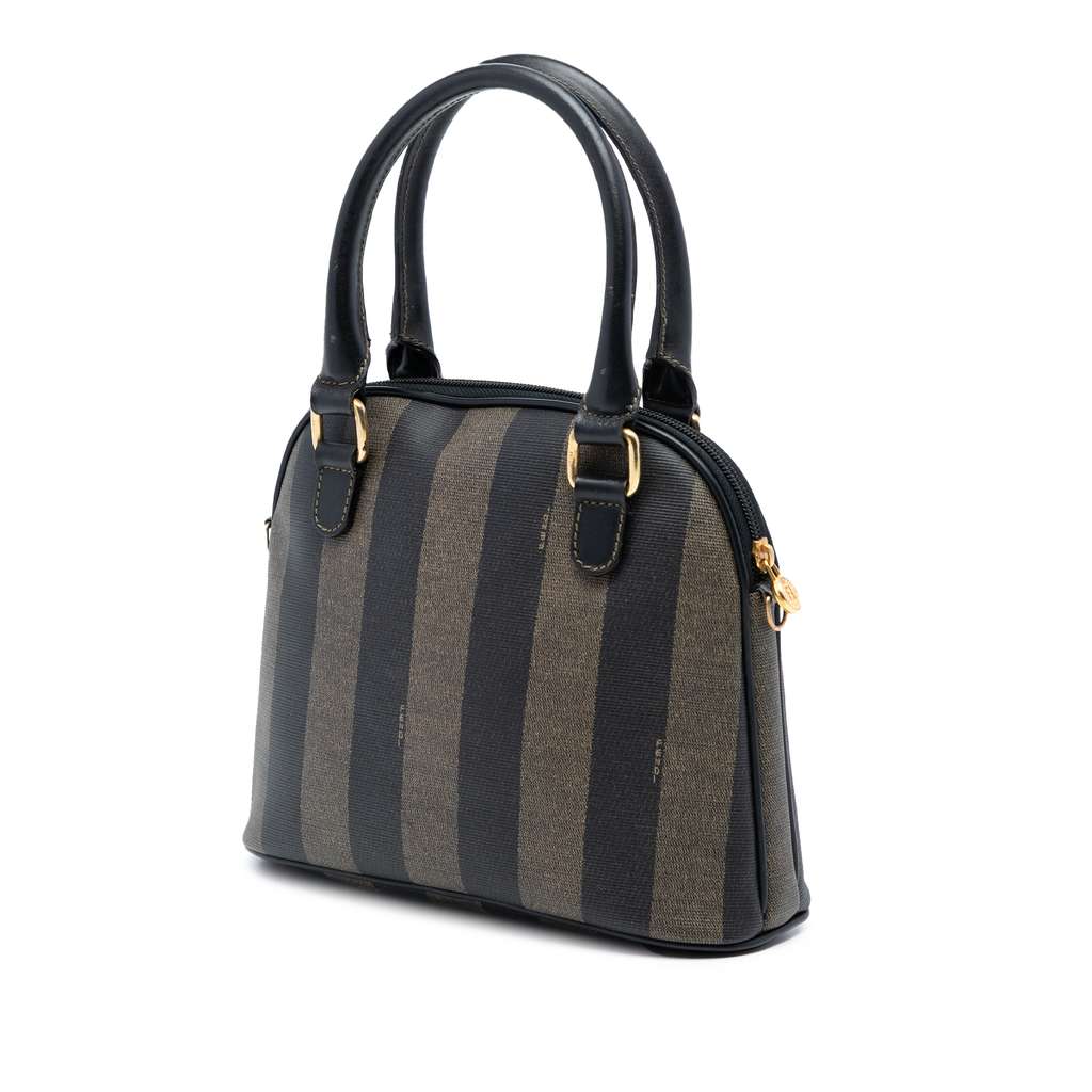 Fendi Pequin Coated Canvas Dome Satchel - 2