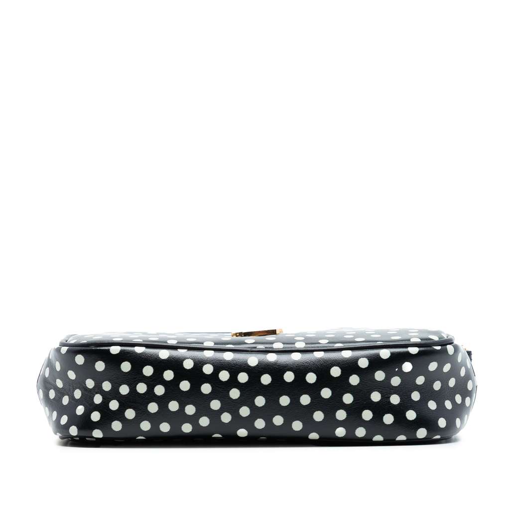 Saint Laurent Mini Calfskin Monogram Polka Dot Lou Camera Bag - 3