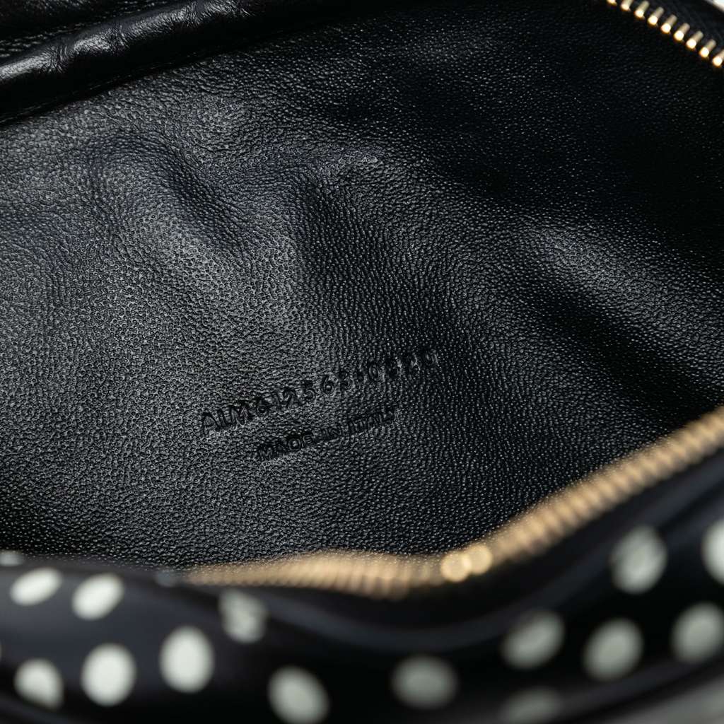Saint Laurent Mini Calfskin Monogram Polka Dot Lou Camera Bag - 5