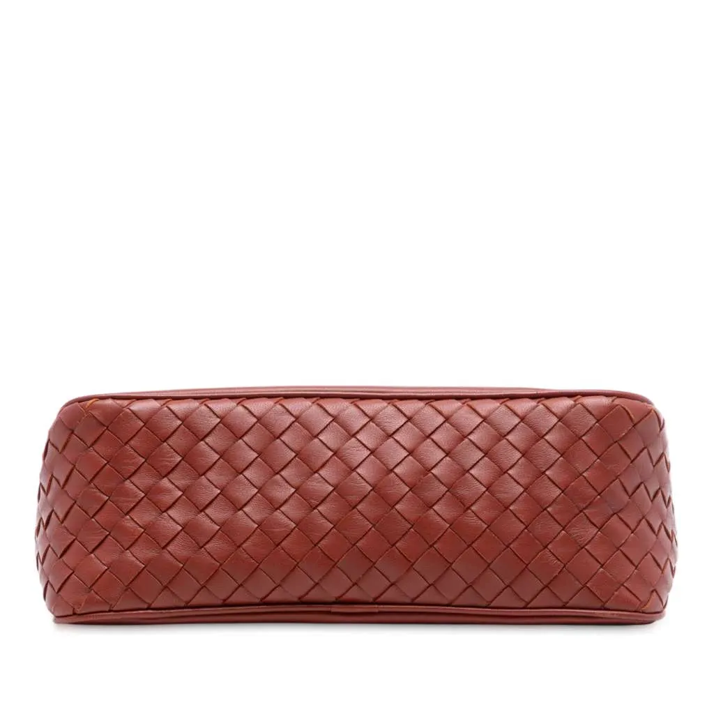 Bottega Veneta Nappa Intrecciato Pouch Brown Leather Very good - Inside View