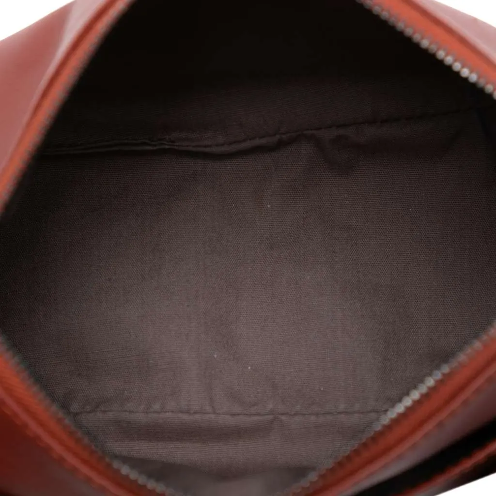 Bottega Veneta Nappa Intrecciato Pouch Brown Leather Very good - Model View