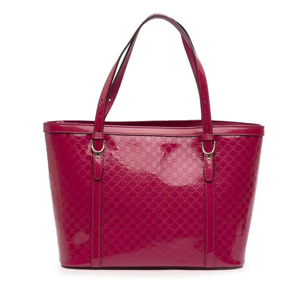 Gucci Patent Microguccissima Nice Tote