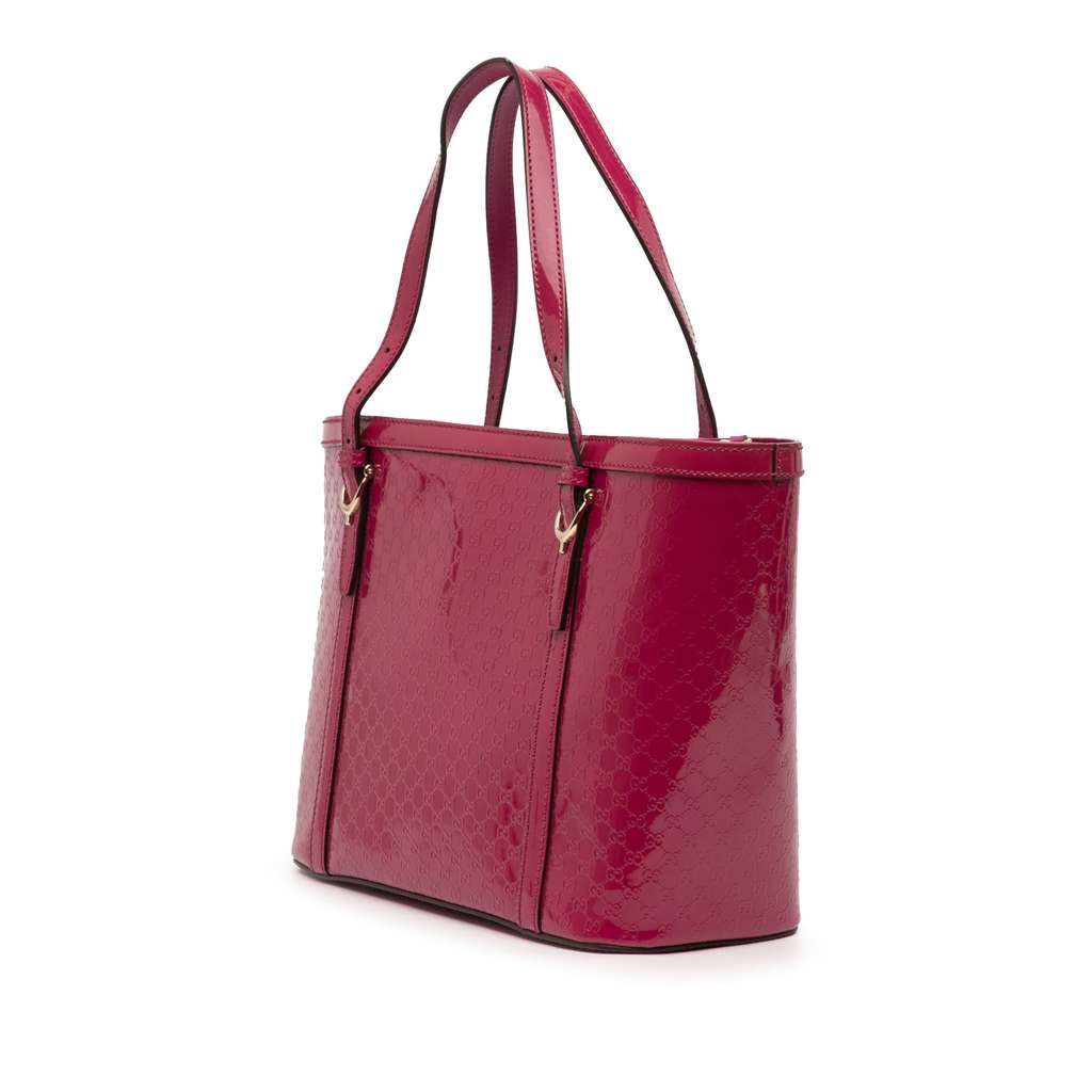 Gucci Patent Microguccissima Nice Tote - 2