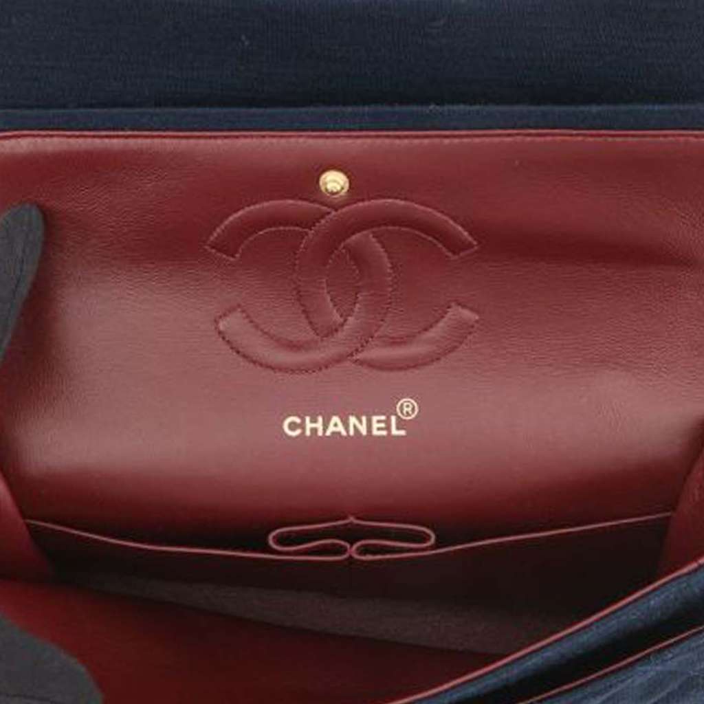 Chanel Medium Classic Jersey Double Flap - 4