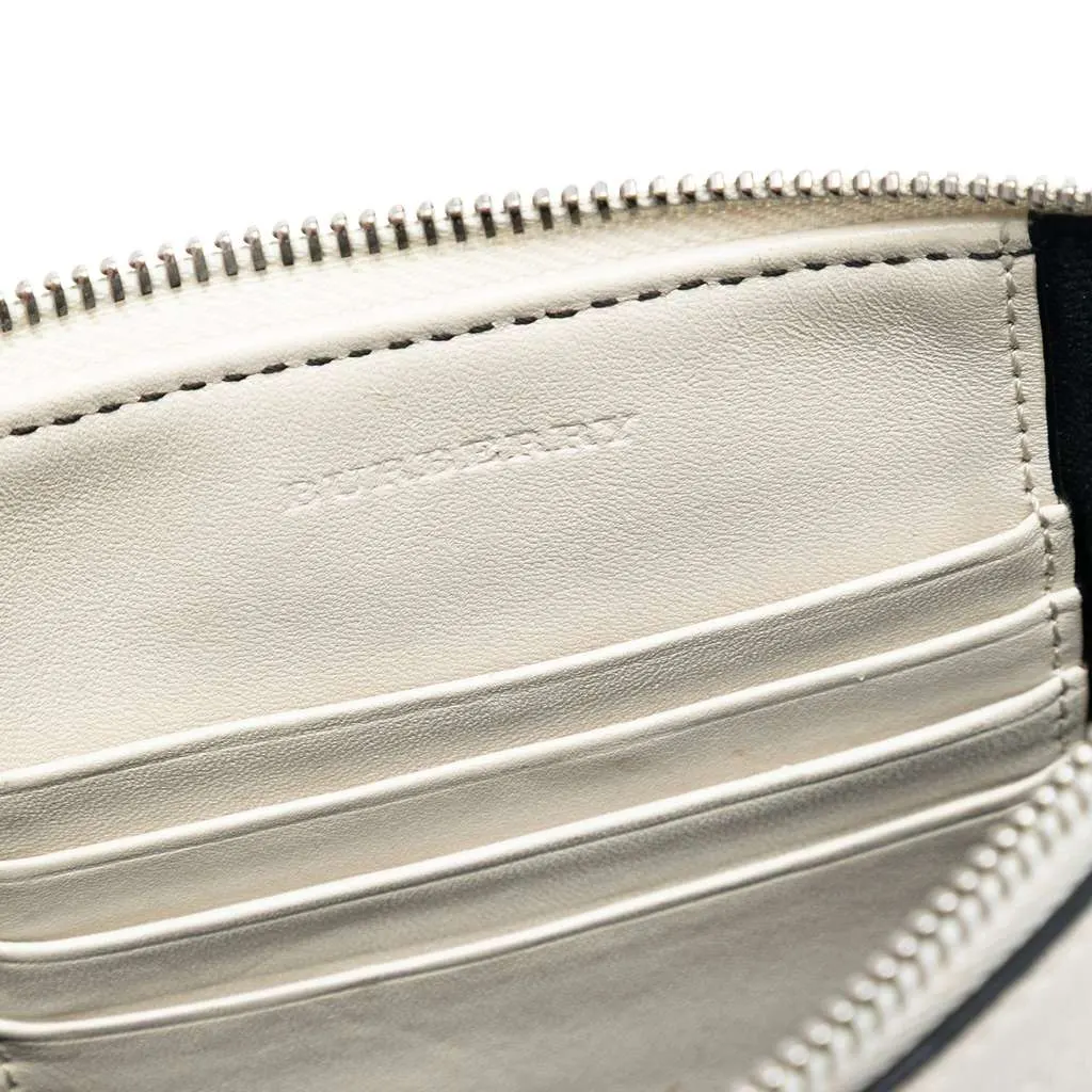 Burberry Mega Check Canvas Peyton Crossbody Brown Canvas Very good - Box View