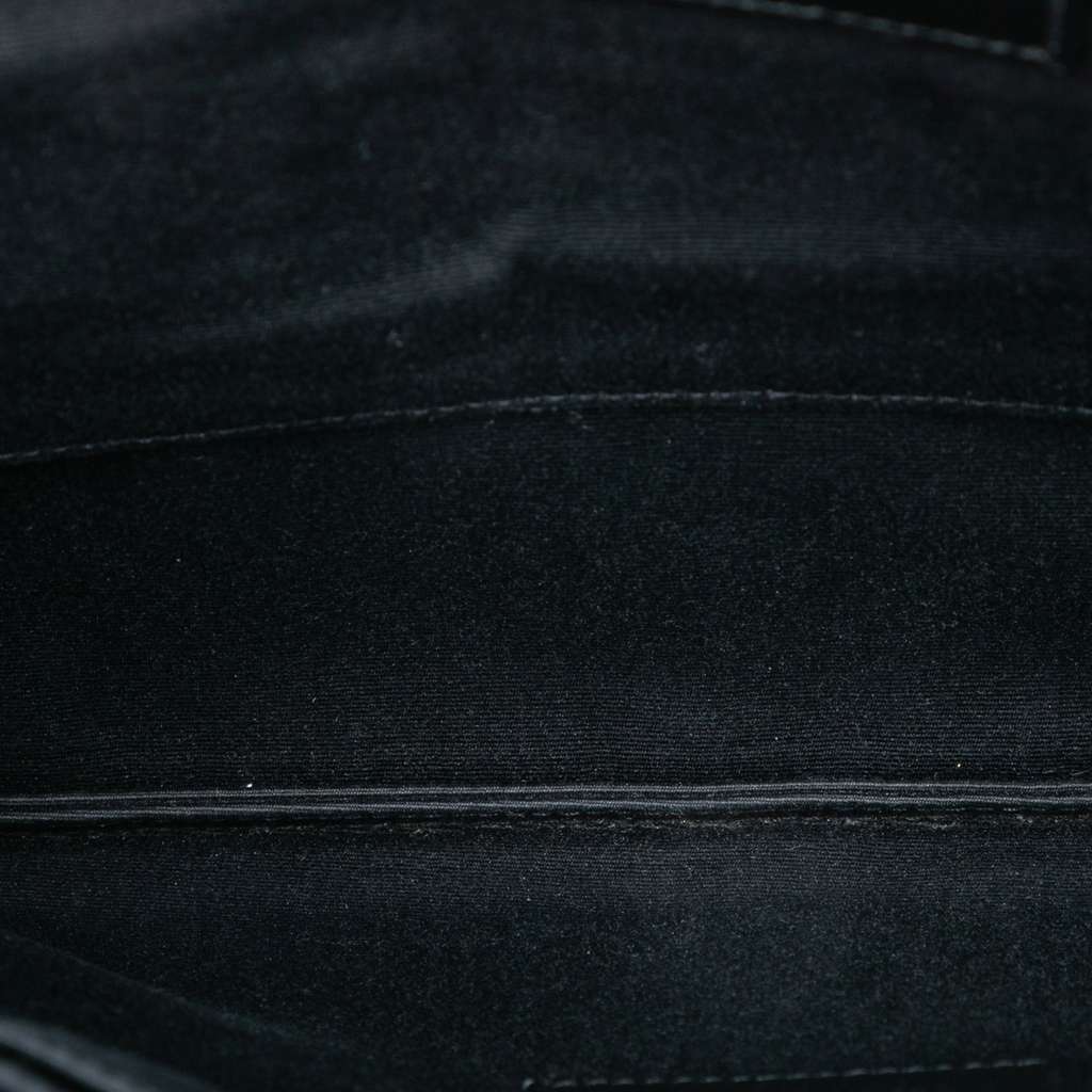 Saint Laurent Croc Embossed Leather Monogram Document Holder - 4