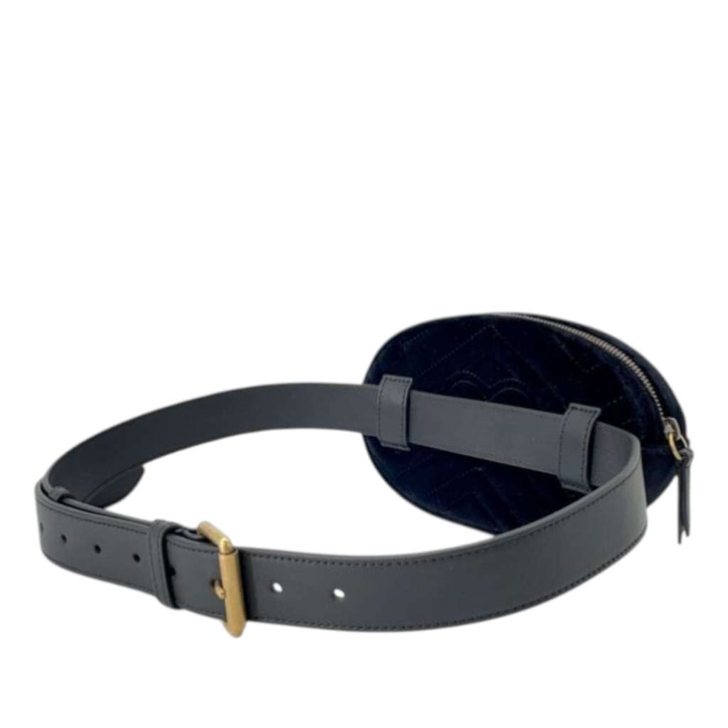 Gucci GG Marmont Matelasse Velvet Belt Bag - 2