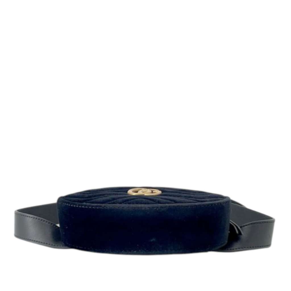 Gucci GG Marmont Matelasse Velvet Belt Bag - 3