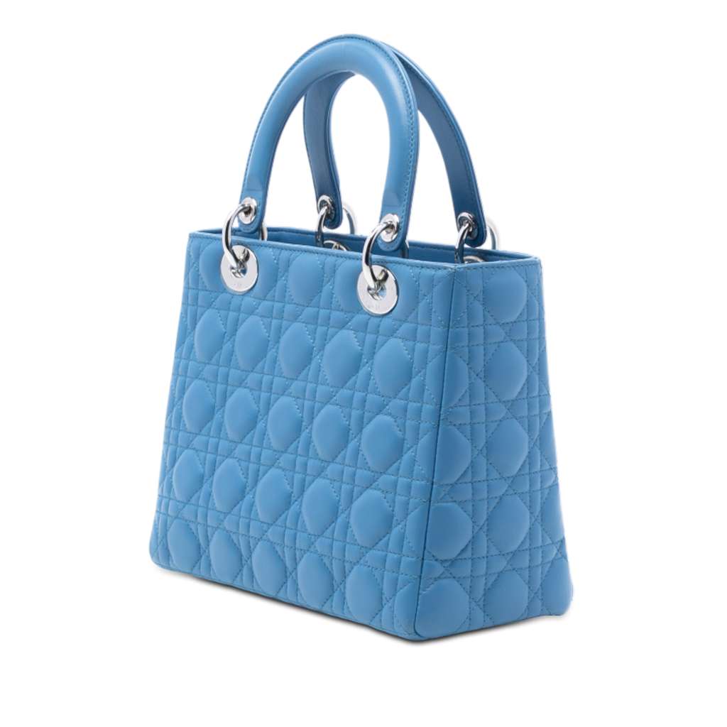 Dior Medium Lambskin Cannage Lady Dior - 2