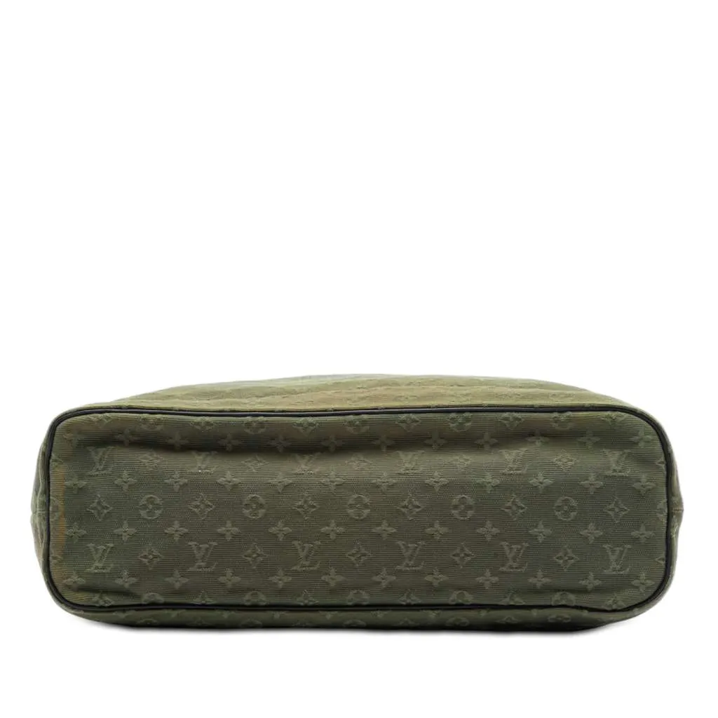 Louis Vuitton Monogram Mini Lin Lucille GM Green Canvas Very good - Inside View