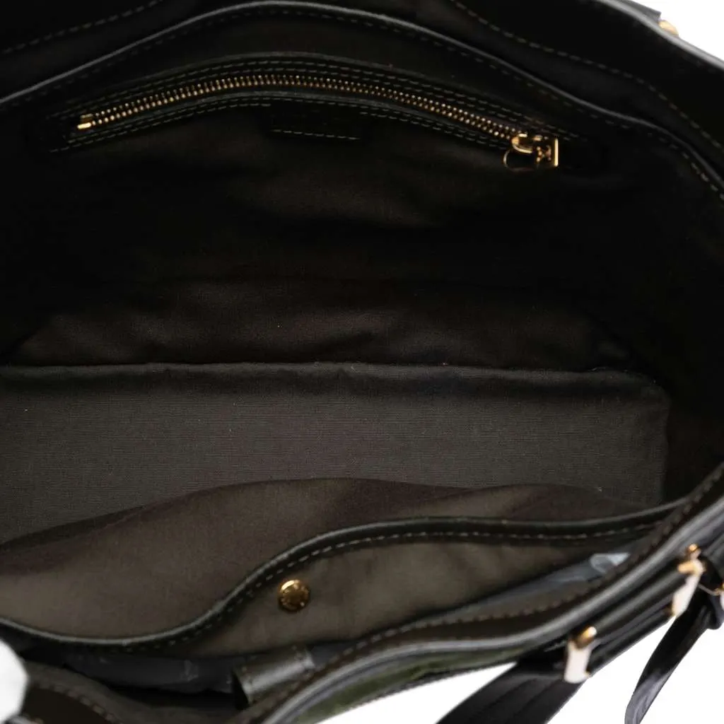 Louis Vuitton Monogram Mini Lin Lucille GM Green Canvas Very good - Model View